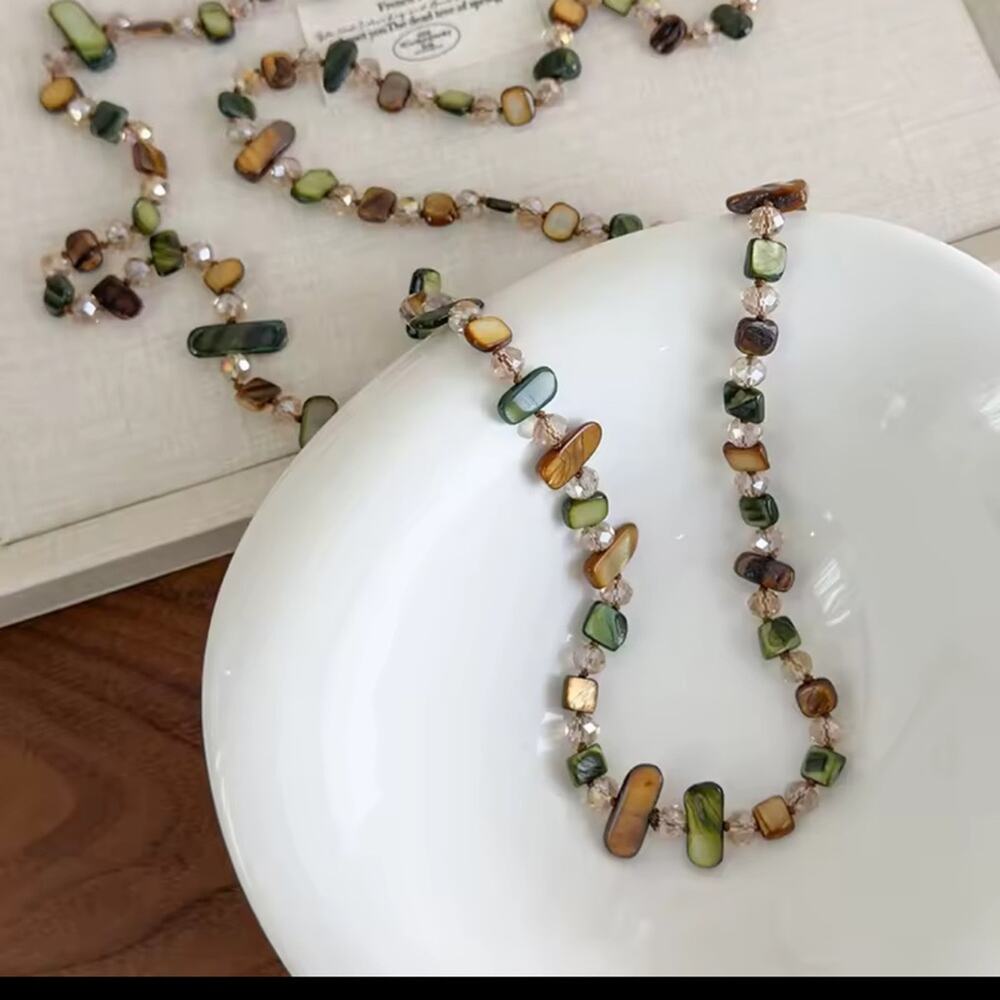 Bohemian Long Shells Strand Beaded Necklace - Picture 7 of 9